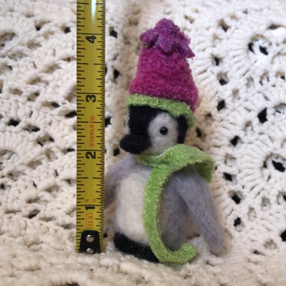 Handmade Needle Felted Penguin - Picture 6 of 16